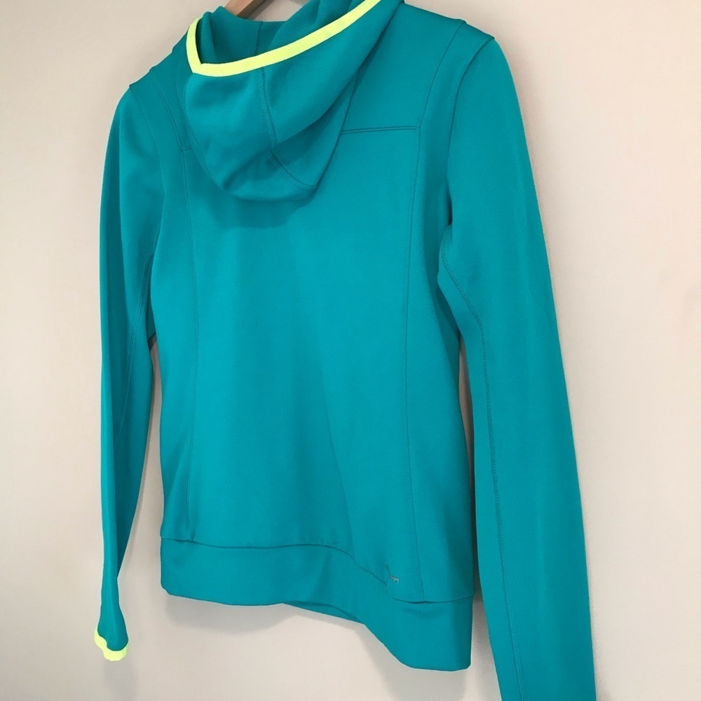 Adidas Climawarm Teal Trefoil Hoodie Sweatshirt - Picture 13 of 14